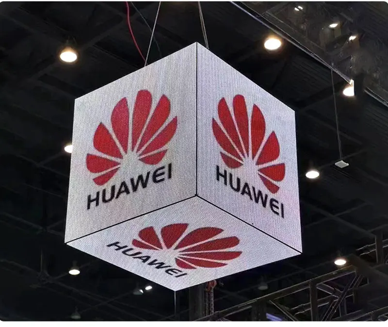 New Design Led Display Screen Manufacturers Creative Rotating P2mm HD Small Led Cube Advertising Display manufacture