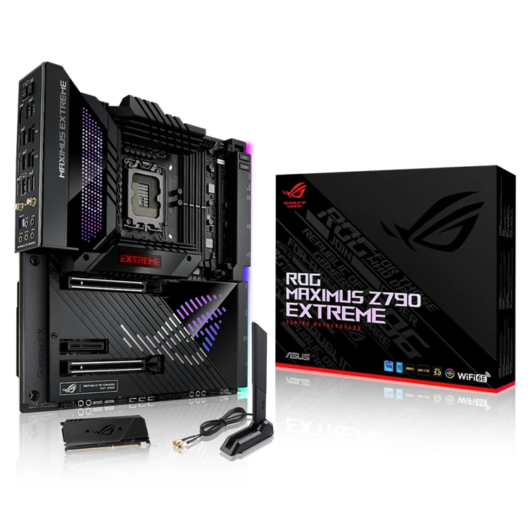 ASUS ROG MAXIMUS Z790 EXTREME Motherboard supports Intel 13th/12thl Core Pentium Gold and Celeron CPU with Intel Z790 Chipset