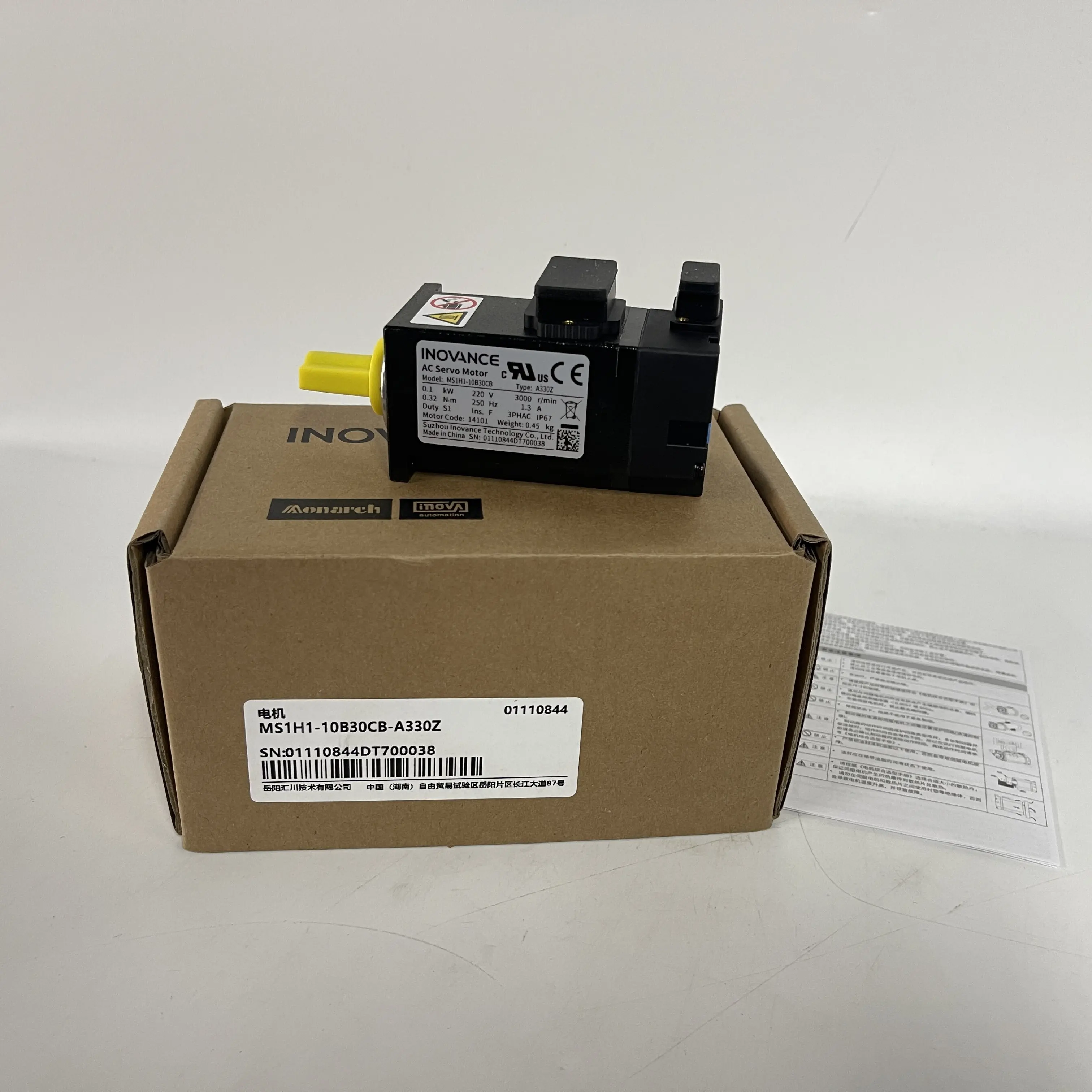 INOVANCE AC Servo Motor MS1H1-10B30CB-A330Z