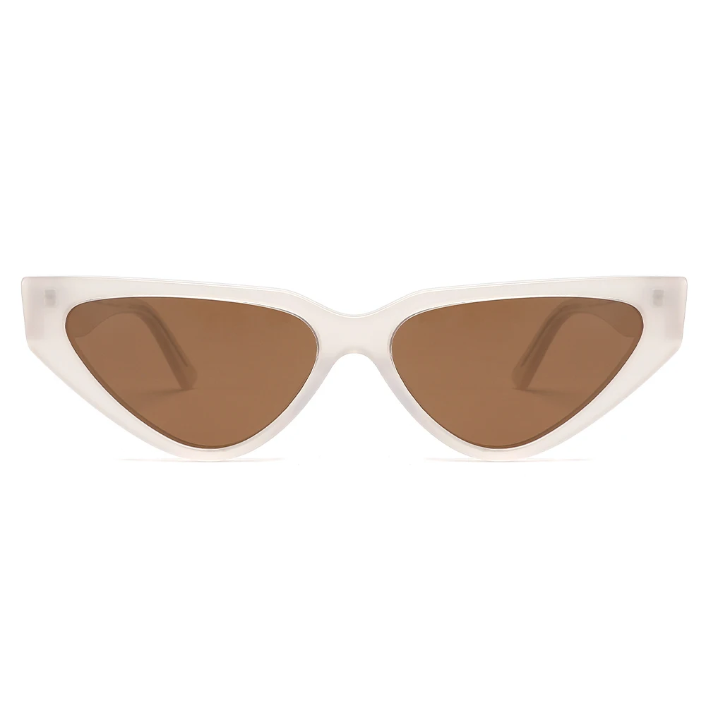 YDMB1036 Odm Retro Triangle Elegant Womens Acetate Frame Sunglasses Cat Eye
