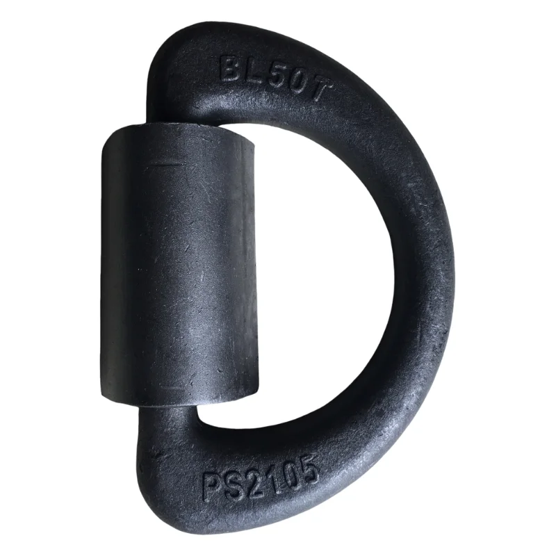 Heavy Duty 36 Ton Shipping D Ring Container Lashing Ring Cast and Forged in Carbon Steel Galvanized Finish Packed in Carton