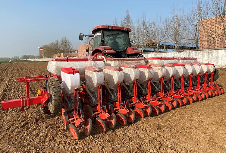 Maize Planter Machine 4 Rows Corn Seed Planter 4 Rows Precision Corn Seeder for Walking Tractor Corn and Soybean Seeder