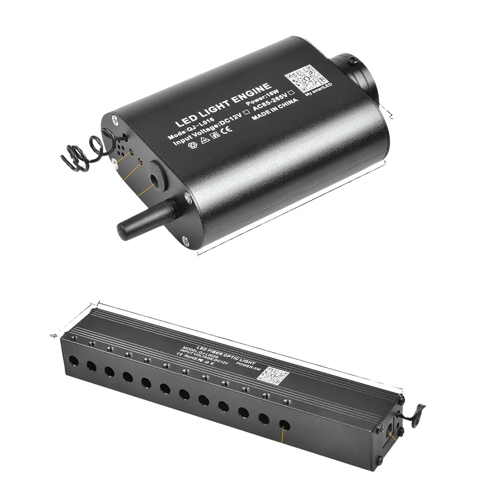 Fiber Optic Light Bluetooth App Control 16W RGBW Ceiling Stars Lights with Shooting Meteor Effect