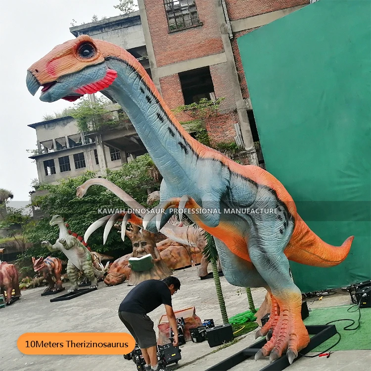 Factory Price Custom Dinosaur Replica Animatronic Dinosaur Therizinosaurus for Dino Park