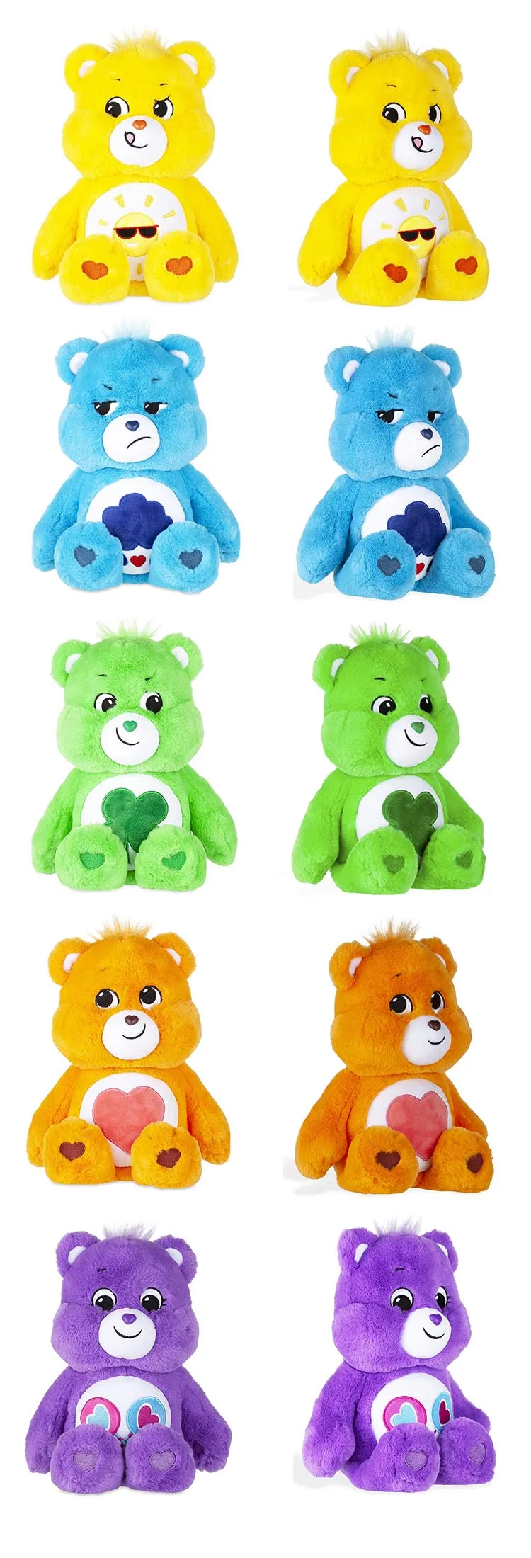 all the care bears names and colors