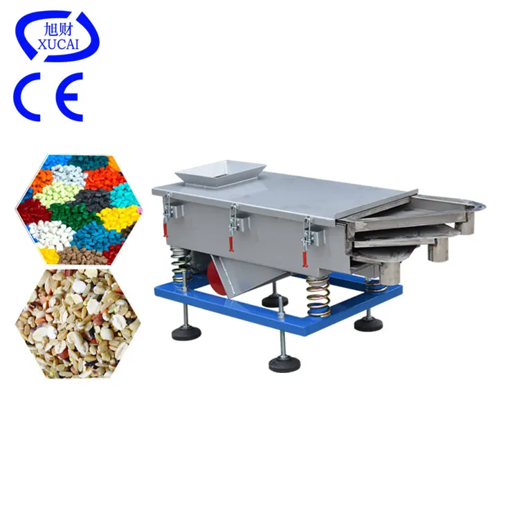 High Efficiency Vibration Sieve square Linear Wood Pellets Vibrating Sieve Plastic Vibratory Sifter Screen