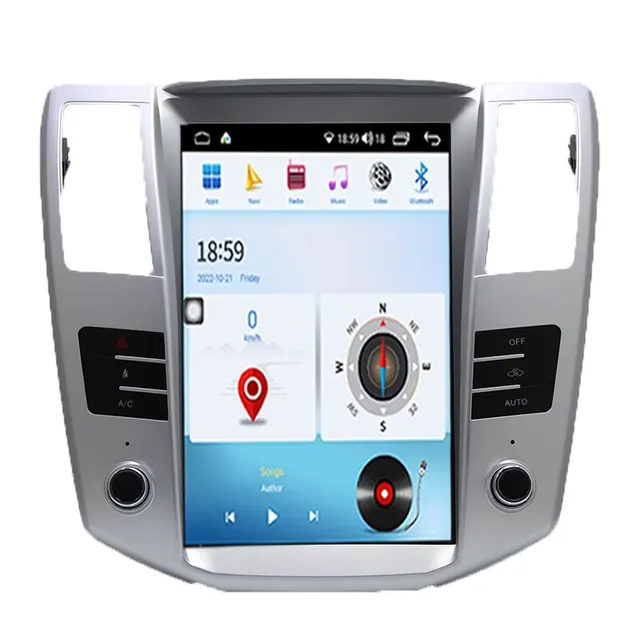 Pentohoi Vertical Screen For Lexus RX300 RX330 RX350 2003-2015 Tesla Style Android 12 Car Radio Gps Navigation Audio WIFI 12.1"