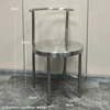All stainless steel dining chairs