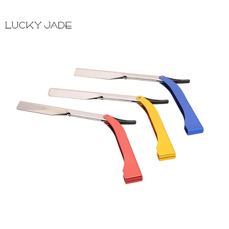 Plastic Handle Single Blade Foldable Salon Hair Shaving Razor Blades for Men