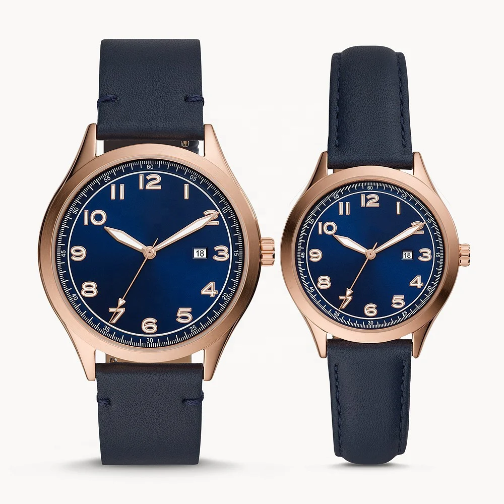 Couples Walnut Blue | Blue watches, Watch engraving, Couple watches set