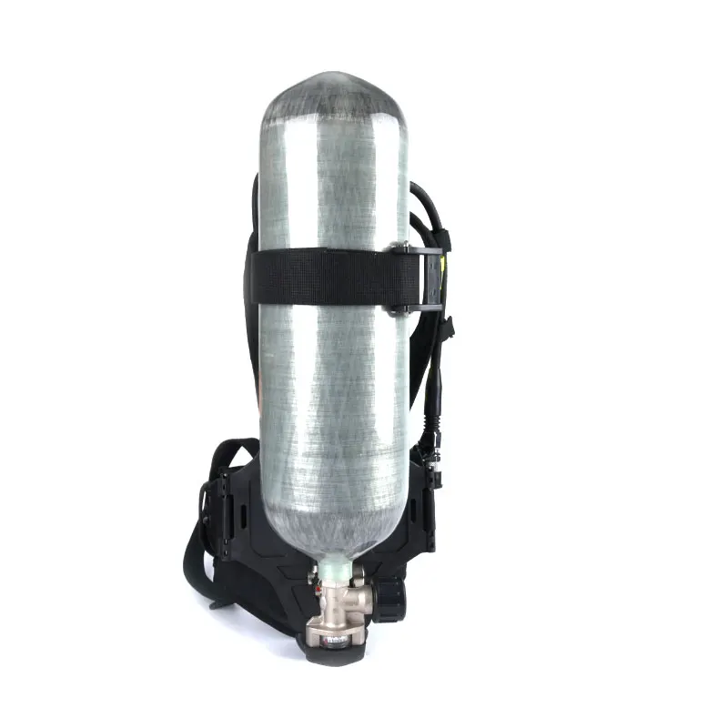 Заводская розетка, дыхательный аппарат SCBA для сжатого воздуха, баллон из углеродного волокна, дыхательный аппарат для подачи воздуха