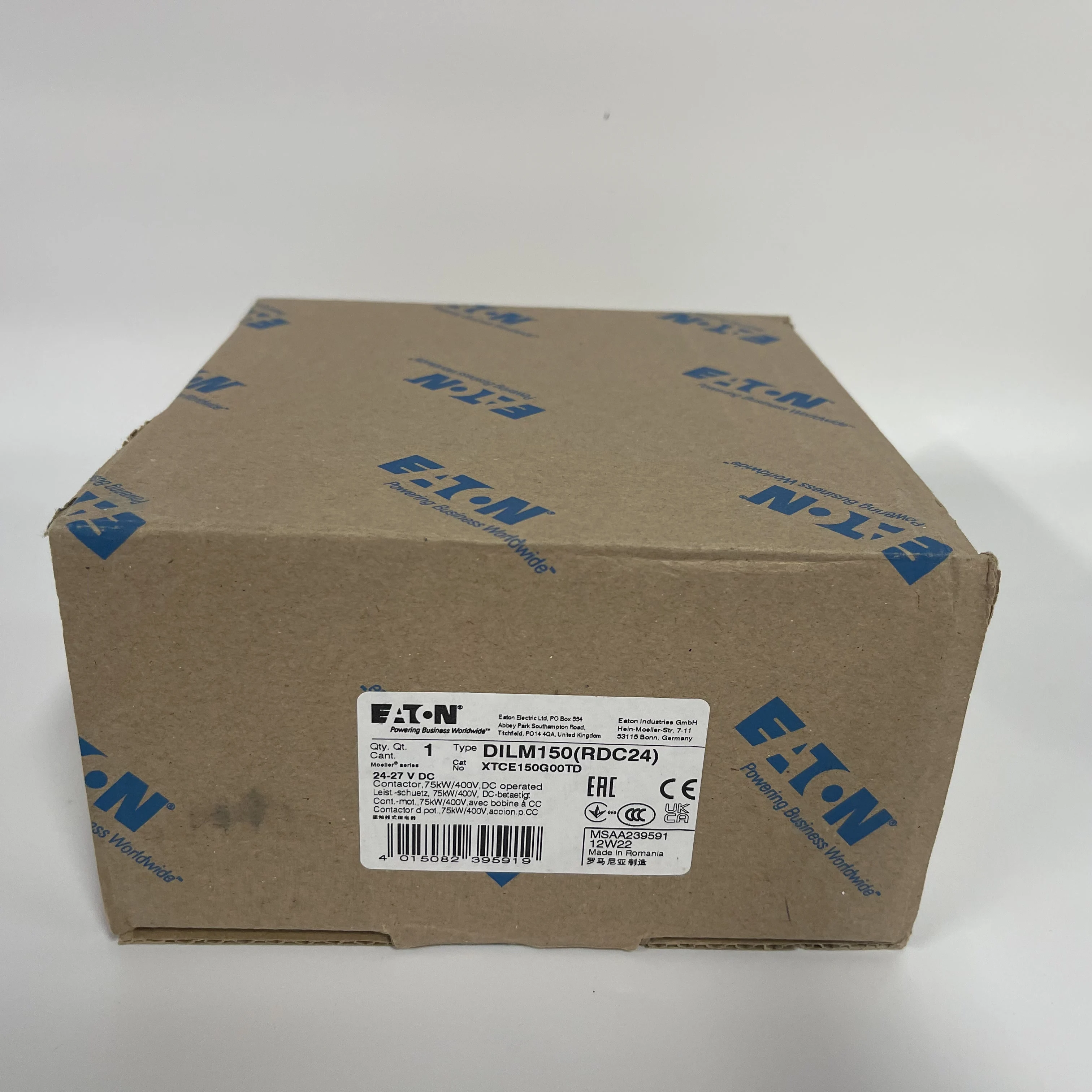 EATON Contactor DILM150 RDC24 