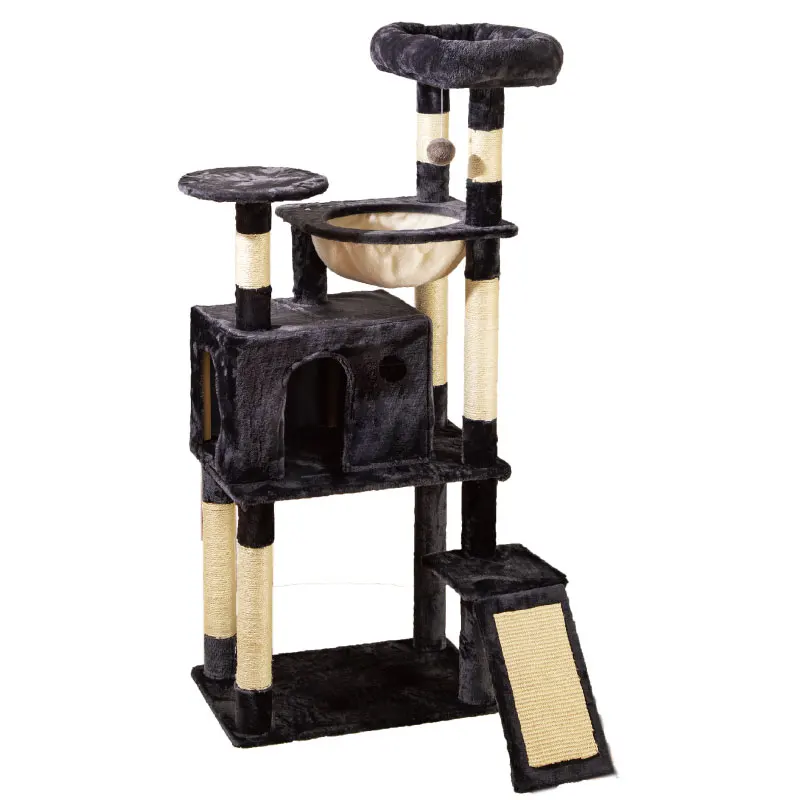 Manufacturer Wholesale Luxury Cat Tree Scratcher House Post Scratching