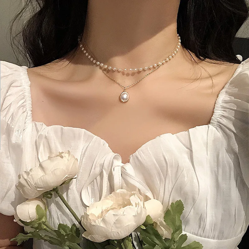 Fashion Pearl Choker Necklace Women 