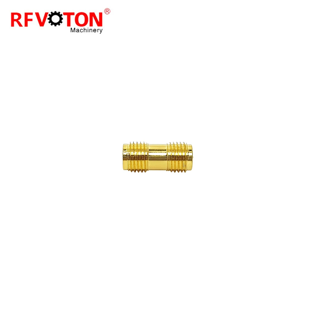 Factory Adapter Gold Plated Rp Sma Reverse Polarity Female Jack to Sma Female Jack Straight Rf Coaxial Coax Adaptor Rohs