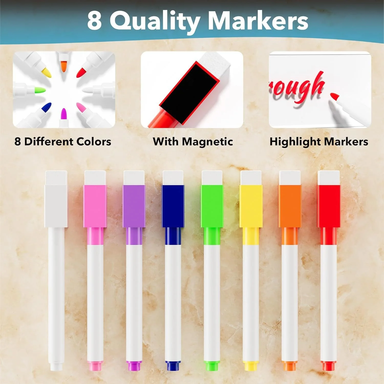 Best-Selling Magnetic Planner Memo Fridge Sticker Simple Strong Magnetic Transparent Acrylic UV Printed Calendar Whiteboard Dry