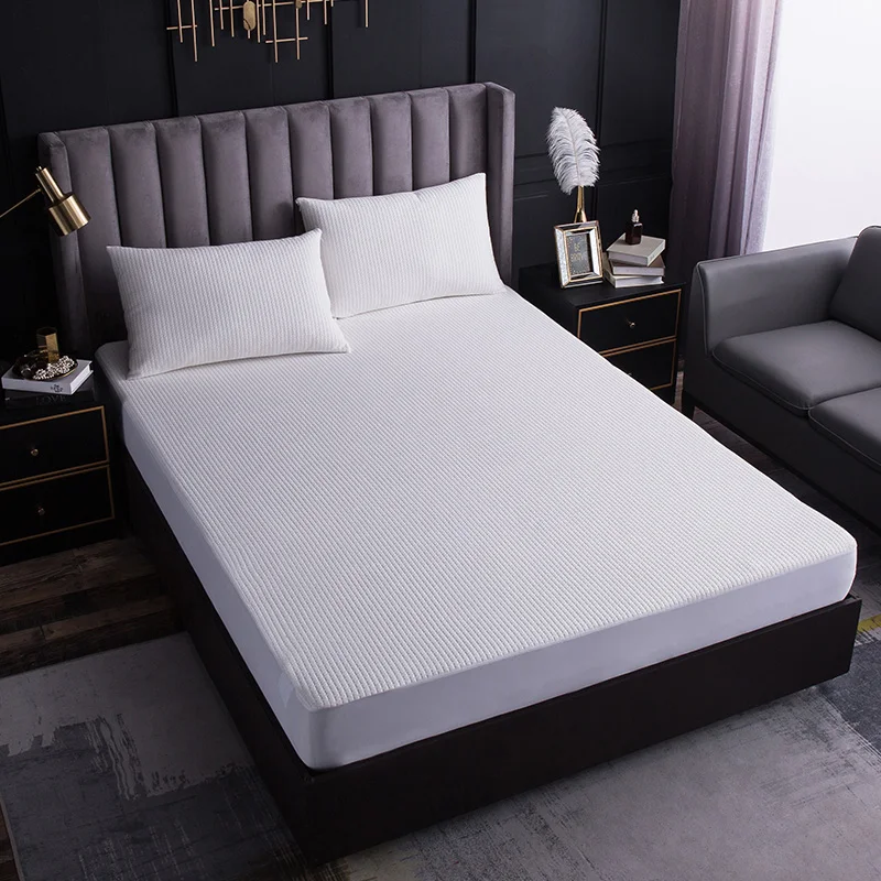 
 Горячая продажа анти-пылезащитный клещ бактерии анти-аллергическое покрывало для матраса бамбуковый Водонепроницаемый защитный матрас  