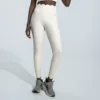 White Scallop Waist Pants