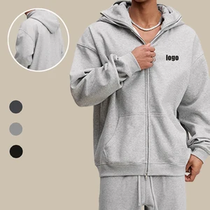 Wholesales Oversized Heavyweight Custom Zip up Hoodie Windproof Vintage Mask Hoodie