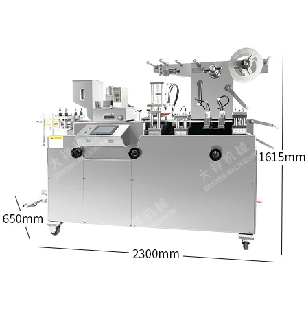 DPP-160 China Manufacturer Widely Use Custom Electric Food Chewing Gum Blister Packing Machine details