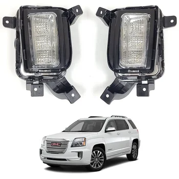 LED Fog Light Set With Bezels For 2016-2017 GMC Terrain – DRL Amber Signal – Da Vic Auto DVC-FOGLI-227
