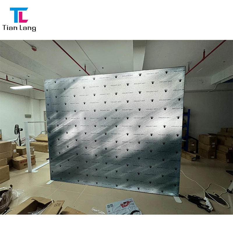 Freestanding Double Sided LED Light Boxes SEG Tension Fabric Frame Displays for Trade Show and Promotion Marketing Events