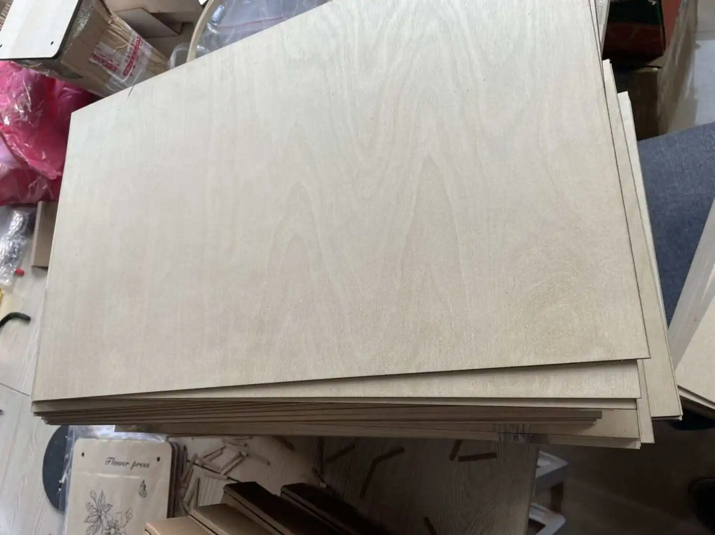 Baltic Birch Plywood, 3 mm 1/8x12x20 Inch Craft Wood, Pack of 20 B/BB Grade