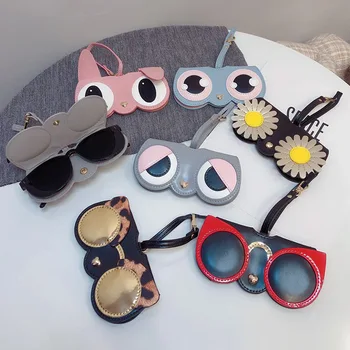 Ins Cartoon Cute Sunglasses Case Storage Bag Portable Protective Cover for Men's Women's Myopia Glasses Novelty Hanging