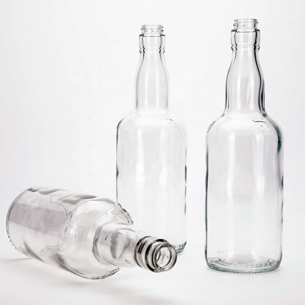Vista Factory Product 70cl 700ml Empty Long Neck Glass Bottle for Alcohol Spirit Liquor Whisky Rum With Twist Off Lid