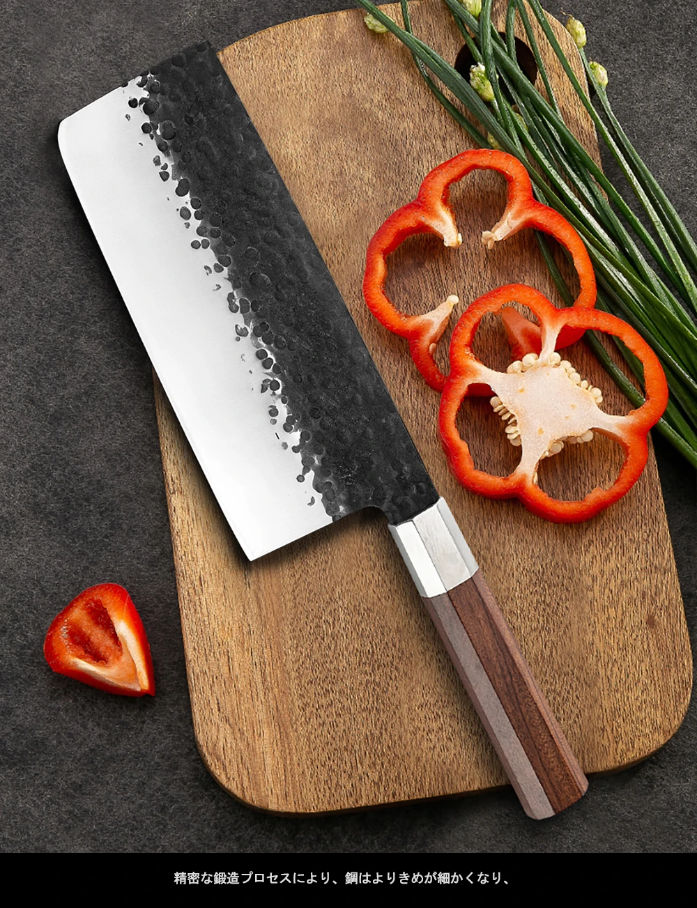 7 Inch Handmade Forged Chef Knife Clad Steel Forged Chinese Cleaver  Professional Kitchen Chef Knives Grandsharp