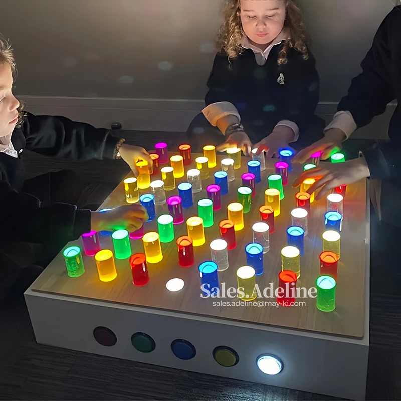 Sensory Light LED Learning Table Sensory Room LED Pegboard Sensory Toys ...