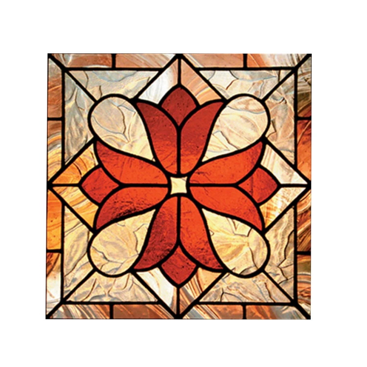 Colored Customized Pattern Stained Glass for Door Window