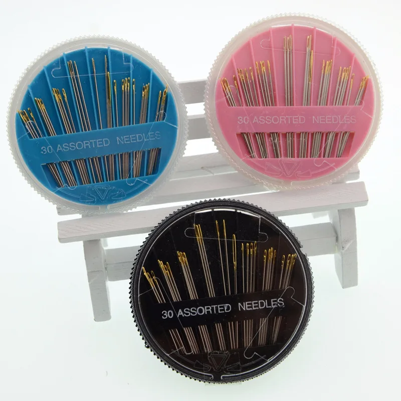 Assorted Strong Golden Eye Hand Sewing Needle with Gold Tail