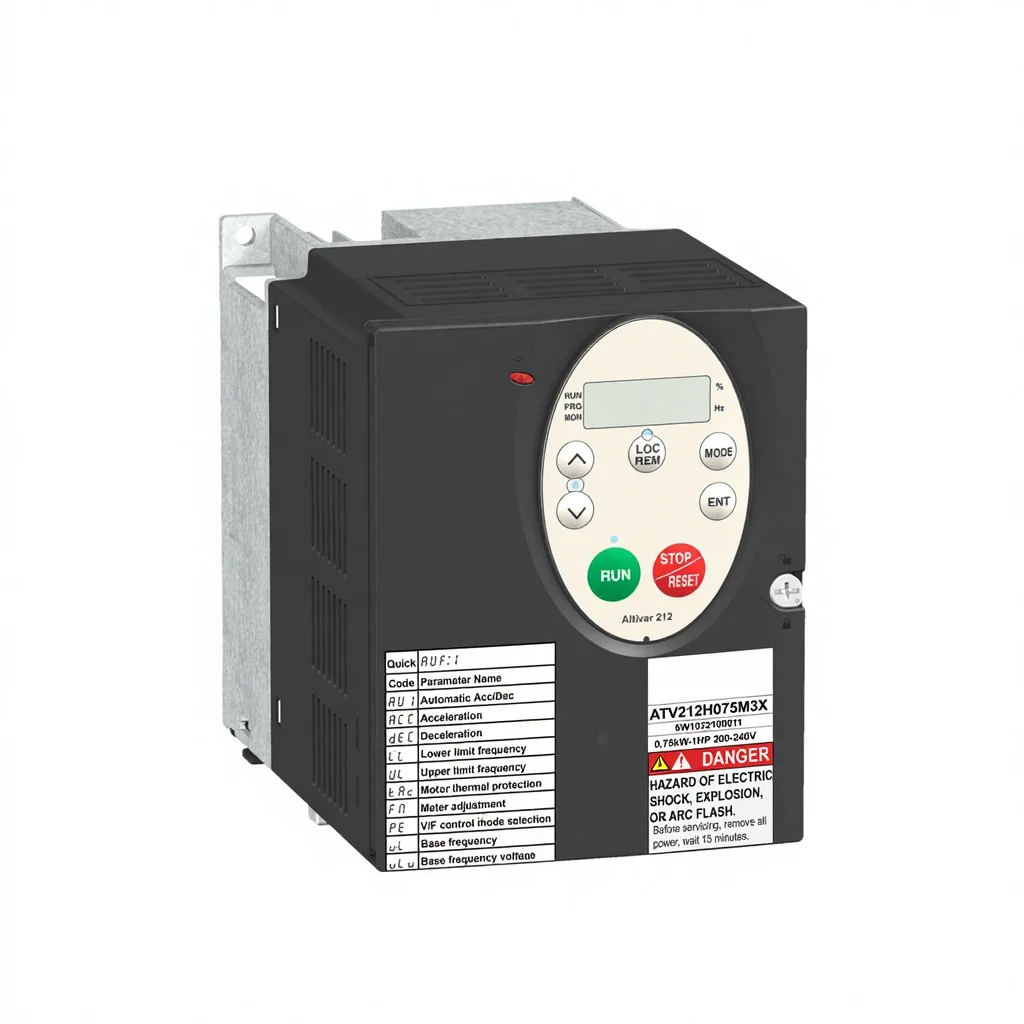 Vendeur doré ATV212HU11N4, variateur de fréquence avec contrôleur logique programmable (PLC), neuf et d’origine, disponible immédiatement
