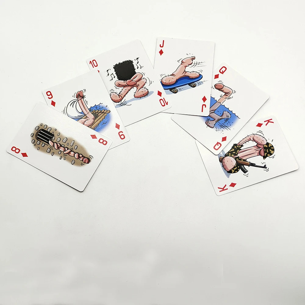 JP076 Factory Custom Sexy Adult Playing Cards Fancy Cartoon Sexy Poker Glossy Paper Surface Premium Quality