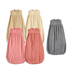 Baby Clothes Wholesale Plant Dye Natural Dye 100% Cotton Baby Sleeping Bags