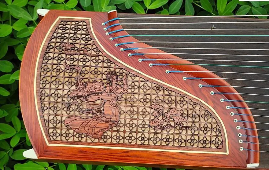 Traditional Guzheng Chinese Guzheng 21 Strings Zither Musical