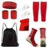 Calcetines + diadema + toalla + muñeca + vendaje + bolso + rojo