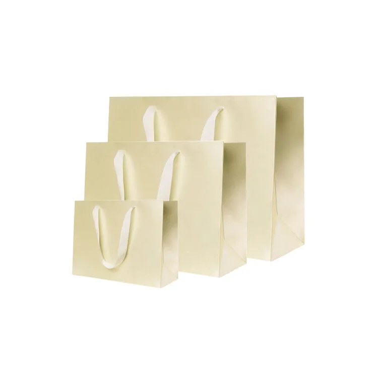 High End Custom logo Design Gift Craft Shopping Paper Packaging  Royal Blue Paper Bag with Handles