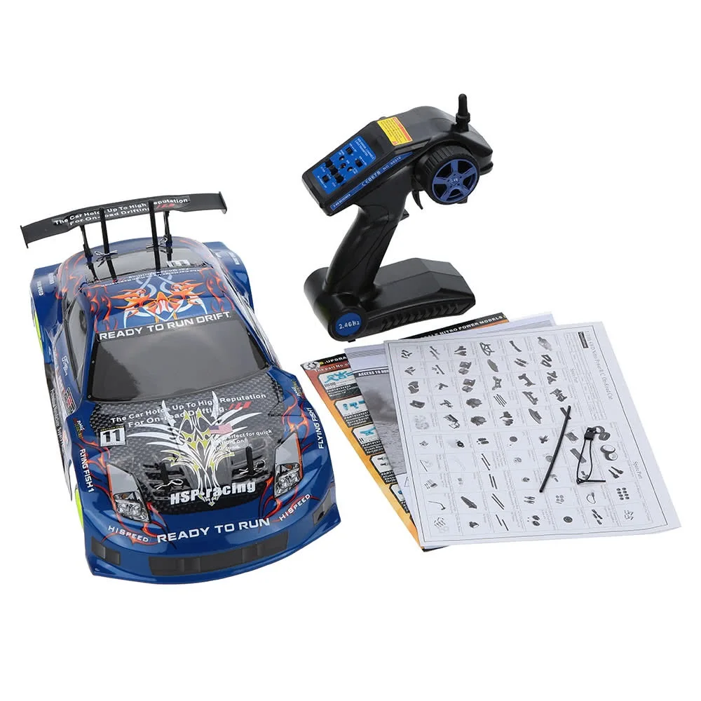 HSP 94122 1 10 Scale 18 Engine 4WD Radio Control High Speed Gasoline Nitro RC Drift Car Remote Control Petrol Cars