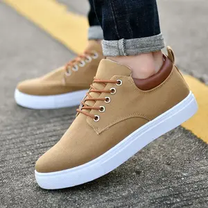 Canvas Shoes Men's All-match Breathable Korean-style Board Shoes Casual Work Low-top Sneakers Rubber Outsole