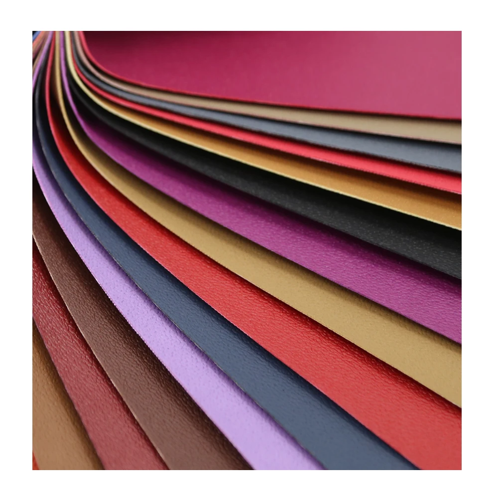 Faux Leather Polyurethane Textile Embossed Fabric Raw Material PU Synthetic Pig Skin for Shoe Lining Material