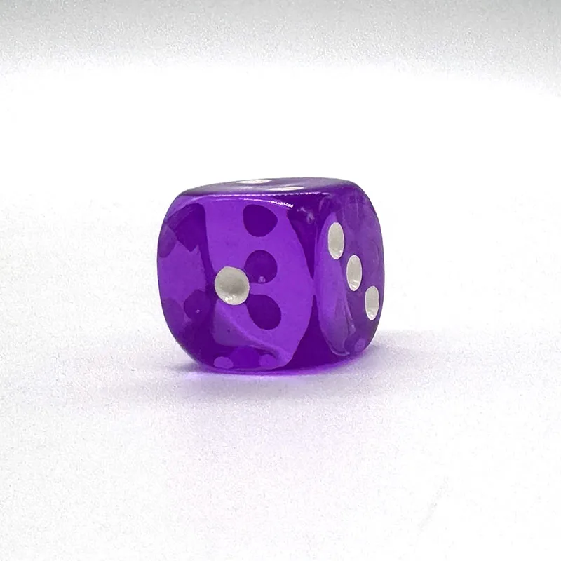 Custom Factory Medium Purple C D6 19-20mm Dice Acrylic