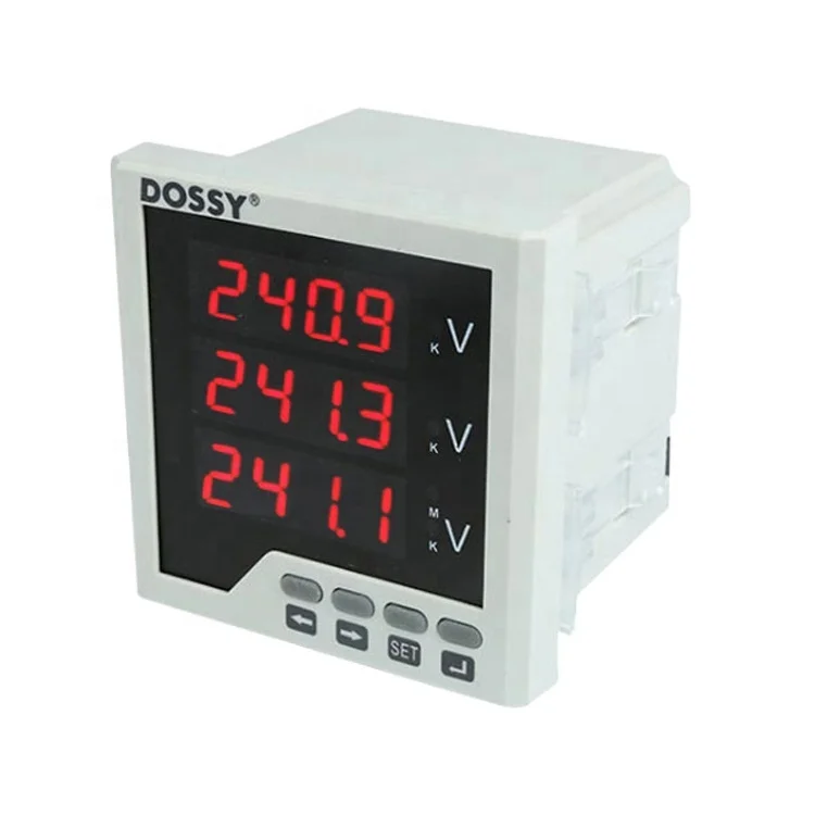 Three-phase Voltmeter With Alarm Relay Output