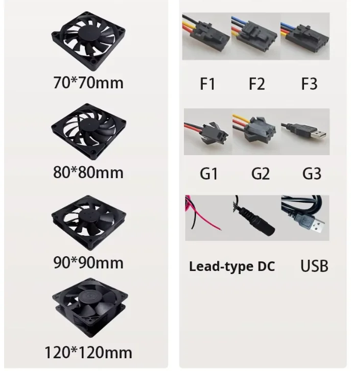 Brushless Blower, 7530, 75x75x30mm, 5V, 12V - detail 22