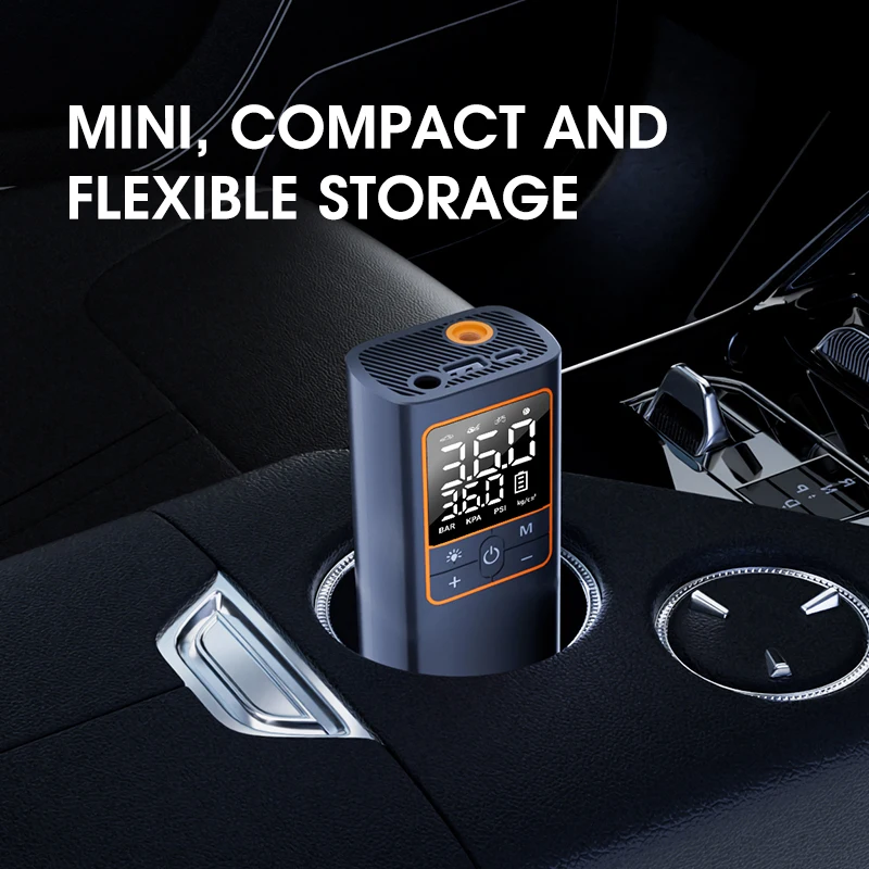 Electric Portable Digital Wireless Cordless Car Air Pump Tire 150psi 6000mAh 12V Air Compressor Car Tyre Inflator - view 5