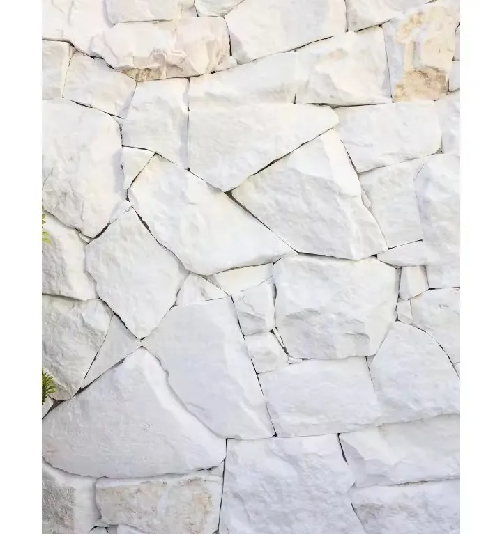 2024  Exterior Natural Wall Cladding Stone White Quartzite Dry Stack Stone Wall Cladding Exterior Stone Veneer