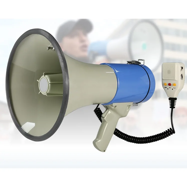 Rechargeable Megaphone Speaker Powerful Handheld Cheerleading Plastic Megaphone