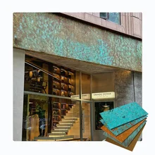 Factory Wholesale Copper Rust Copper Facade Cladding Oxidized Steel Board For Interior And Exterior Cladding With Low Price