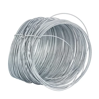 GI Wire Galvanized Steel High Tensile Line Hot Dipped Alambre Galvanizado 12 Gauge 4mm Building Free Cutting Steel High Carbon
